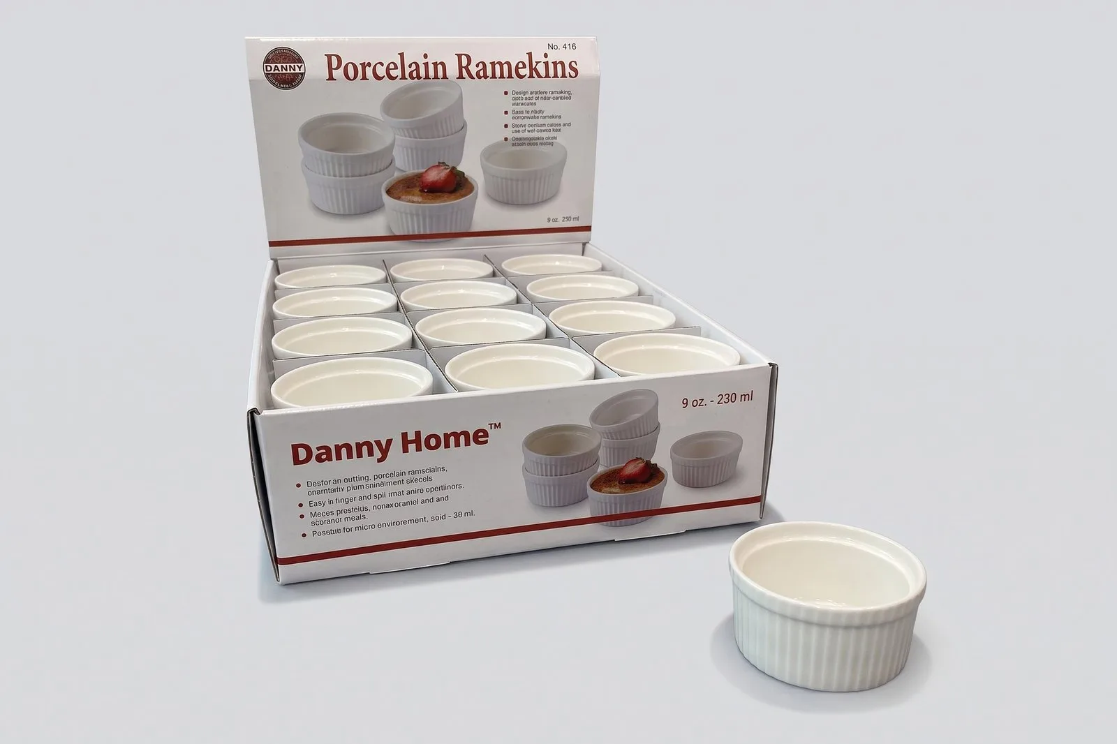 Porcelain Fluted Bowl 230 ml – 9.2 cm