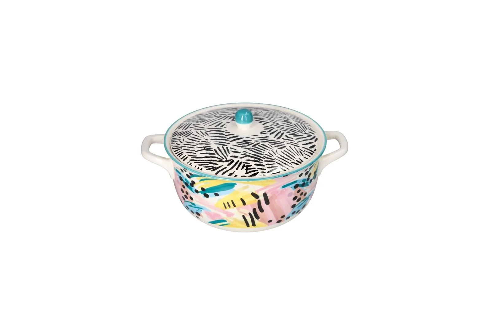 Porcelain Bohemian Casserole with Lid 1.85 L