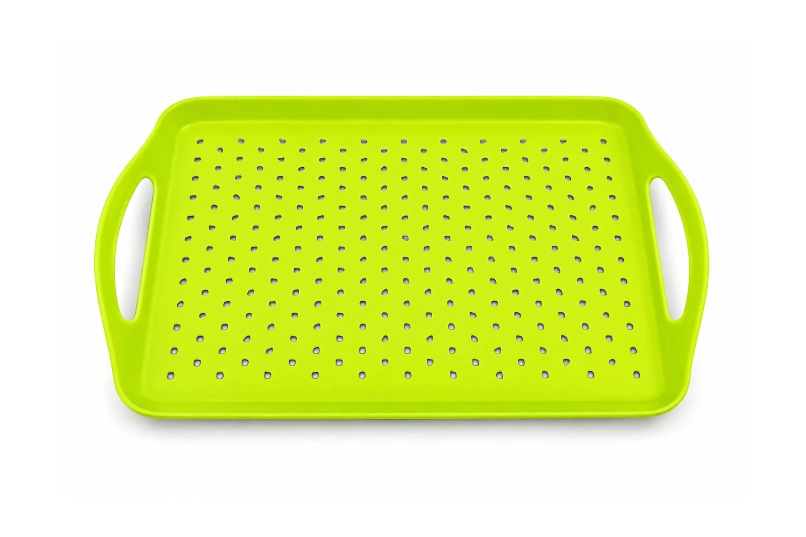 Anti-Slip Serving Tray with Handles 41.5 x 29 – Lime Green