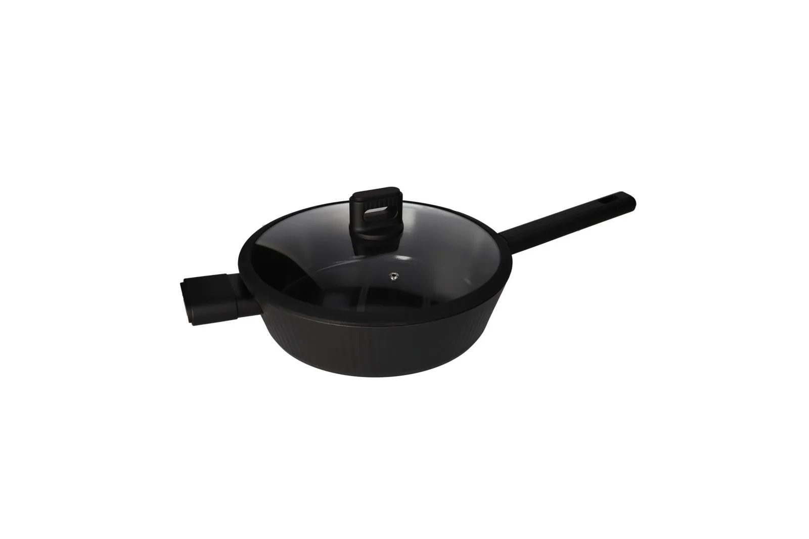 Forged Aluminium Non Stick Deep Fry Pan with Glass Lid