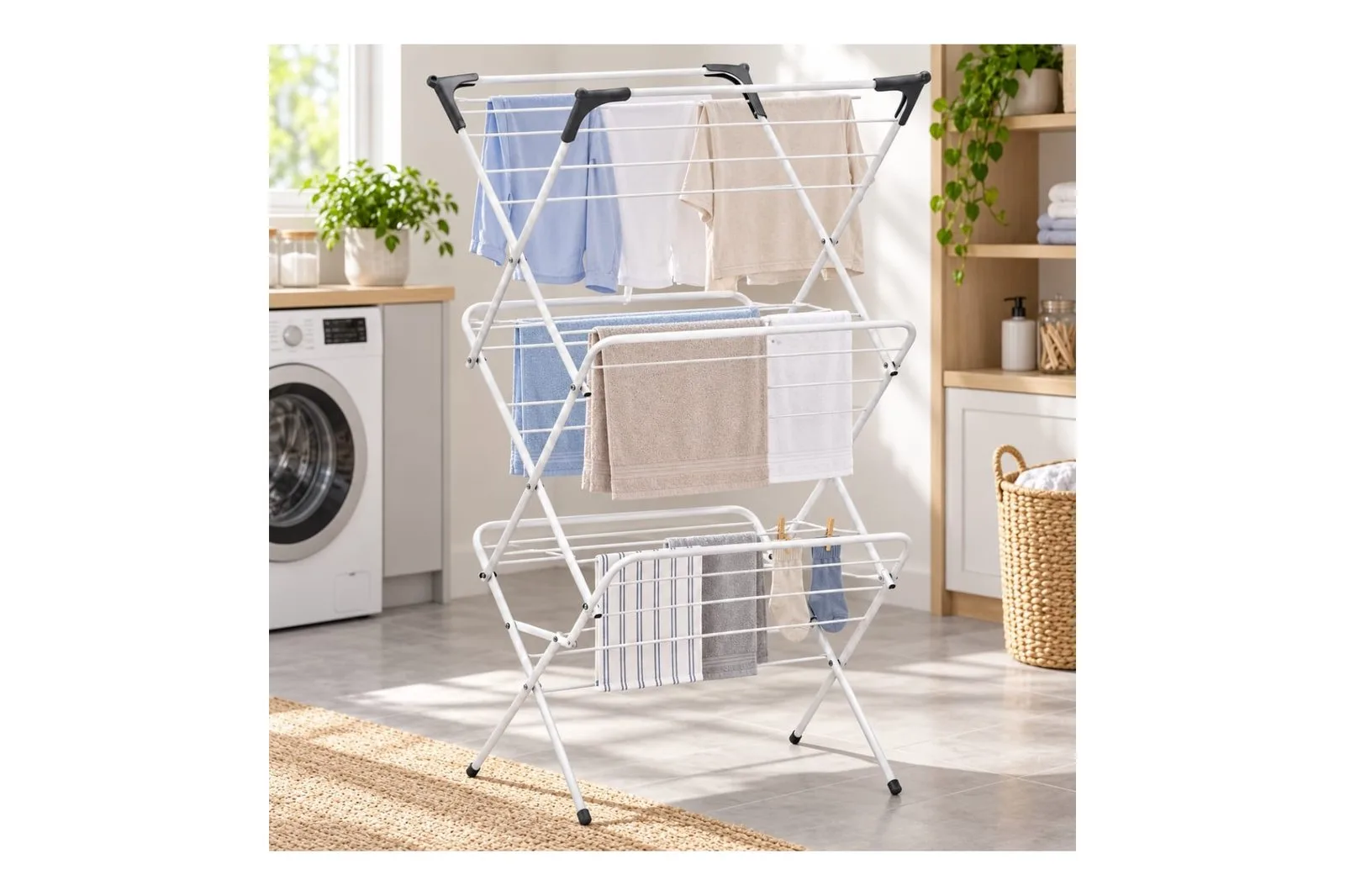 Folding 3 Tier Clothes Drying Rack