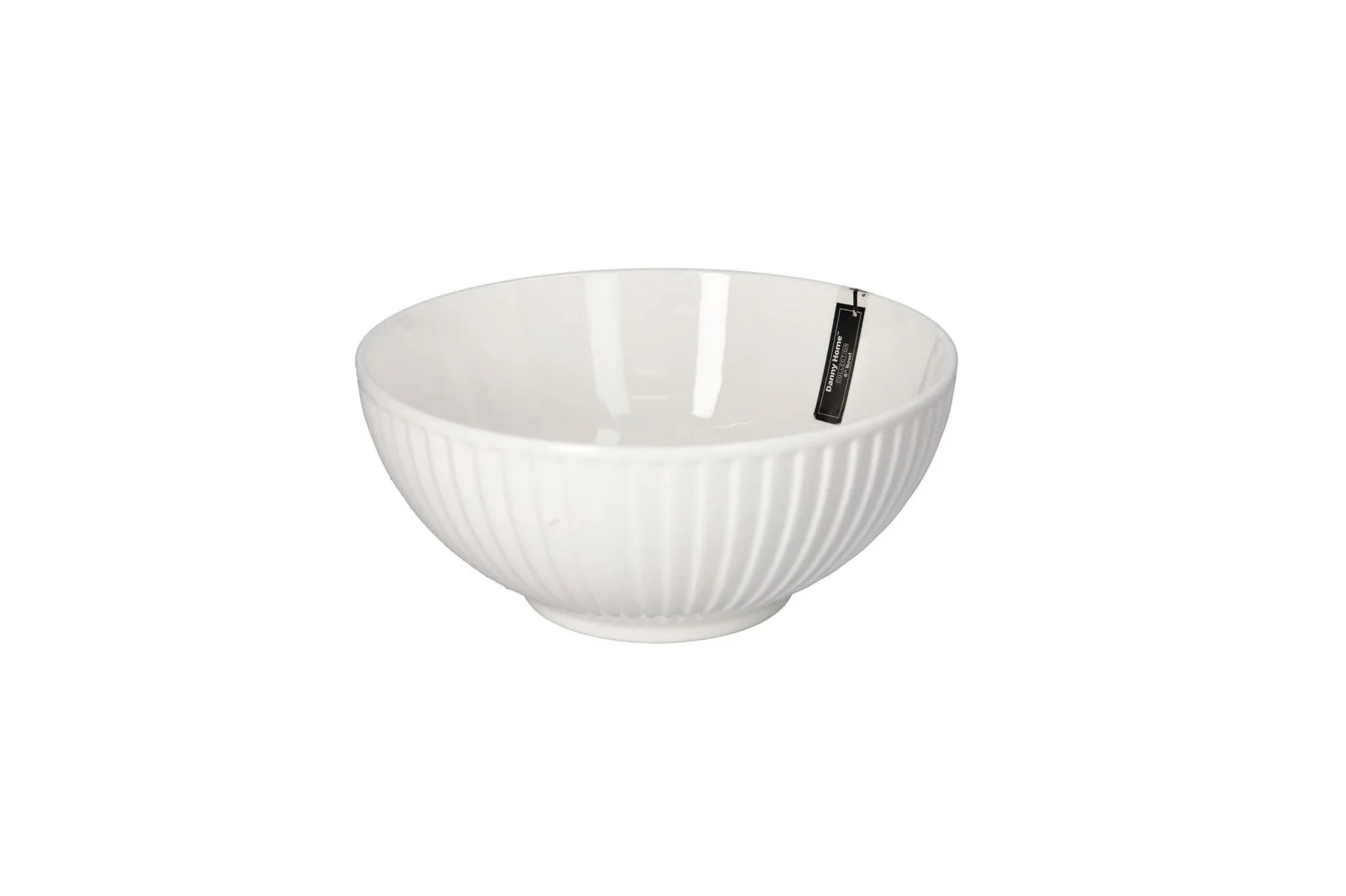 Porcelain Striped Salad Bowl