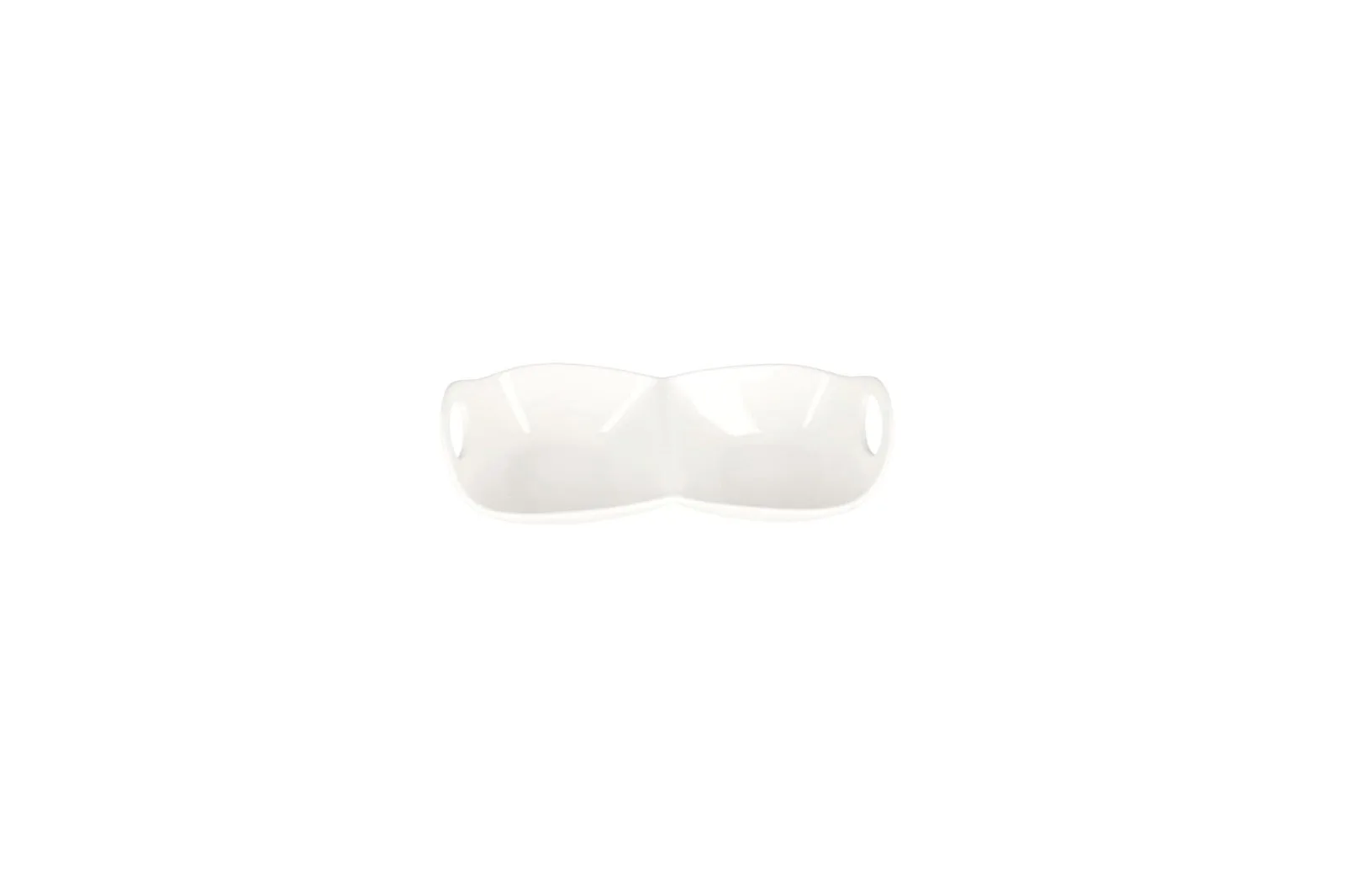 Porcelain 2 Section Serving Platter