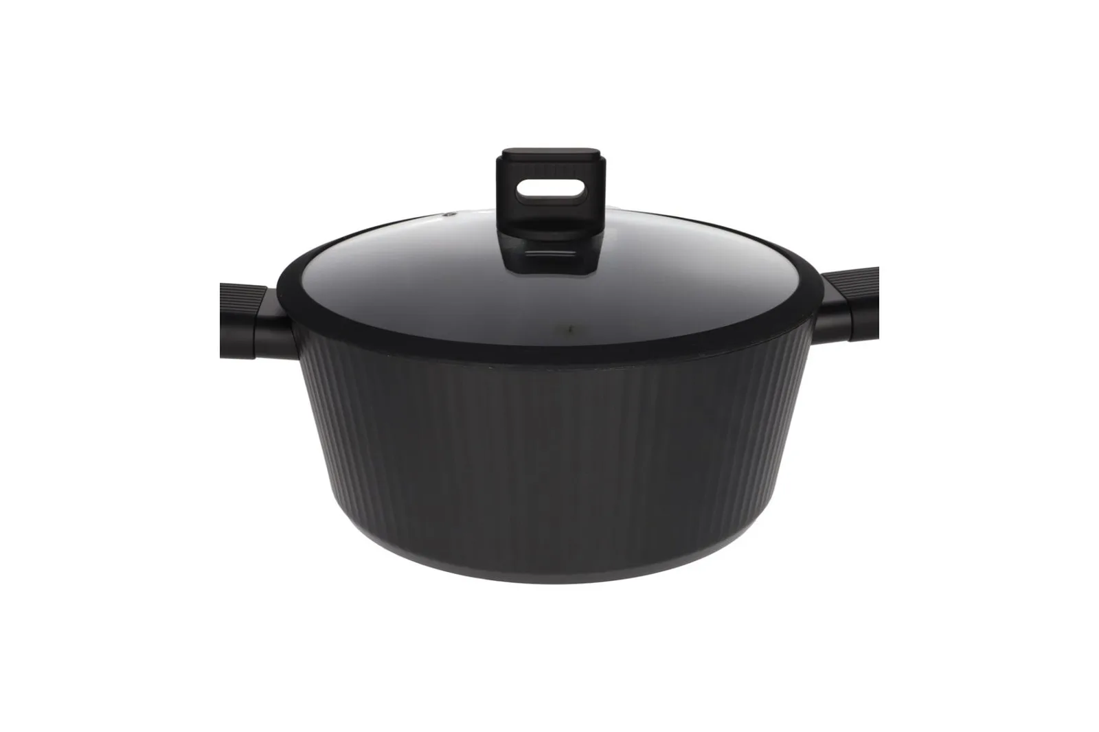 Aluminium Non Stick Striped Casserole Pot 6.3 L