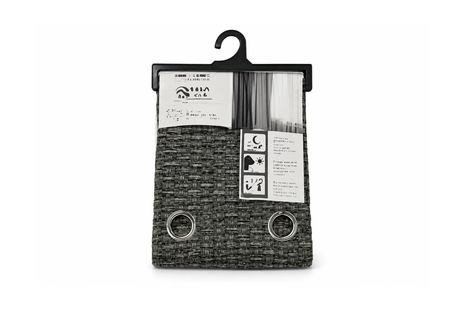 Blackout Curtain 130 x 260 cm – Grey