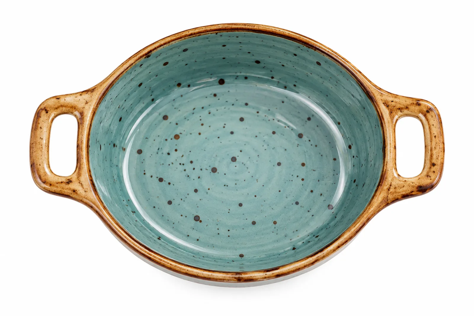 Porcelain Sauce Dish 4″ – 10.5 cm – Teal Green