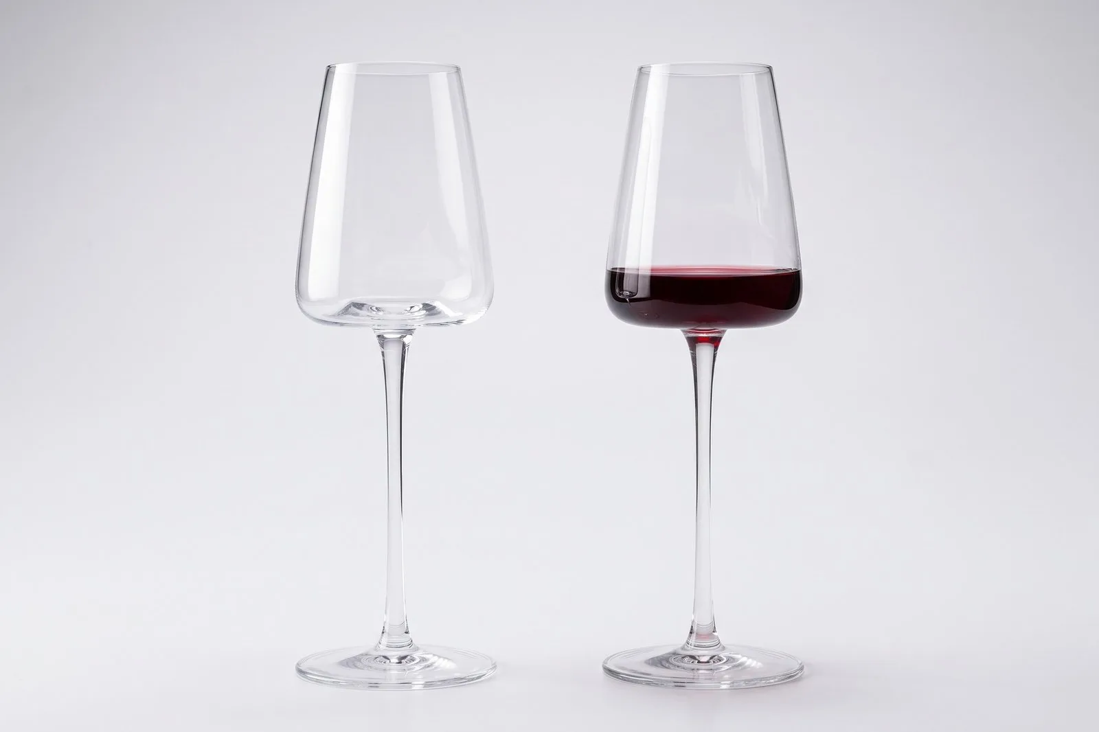 Crystal Clear Stemmed Glass Set 2 pcs 350 ml – Slim Tapered