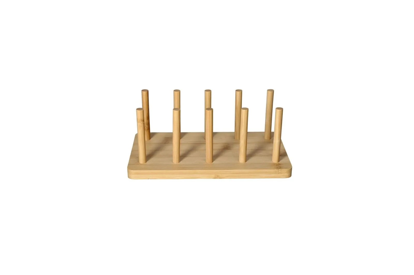 Bamboo Plate Organiser Rack