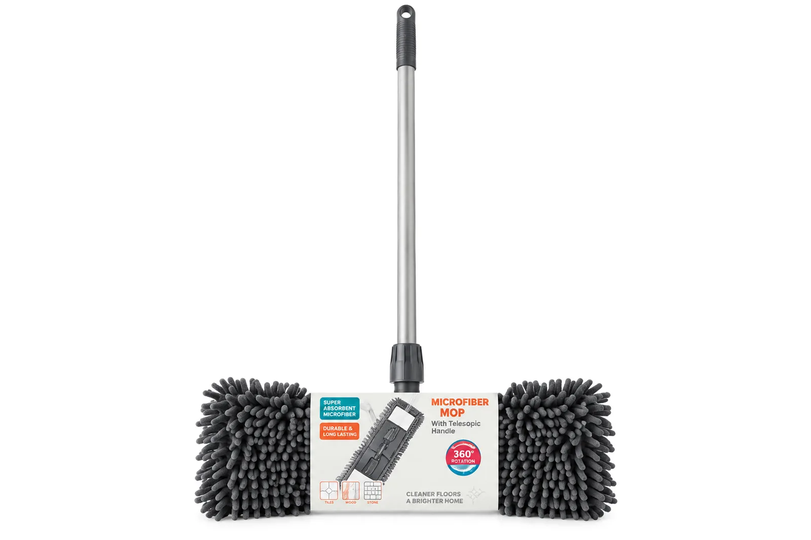 Microfiber Flat Floor Mop with Extendable Handle