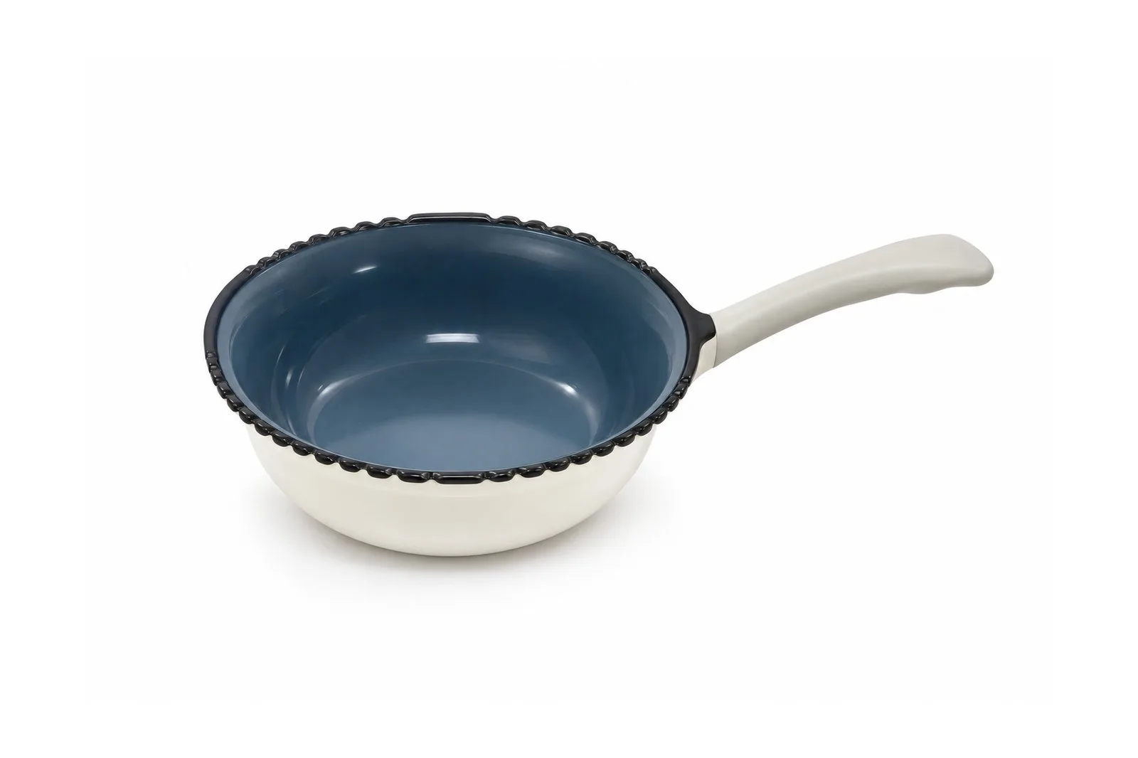 Porcelain Sauce Dish with Long Handle 5.25″ – 13 cm – Blue