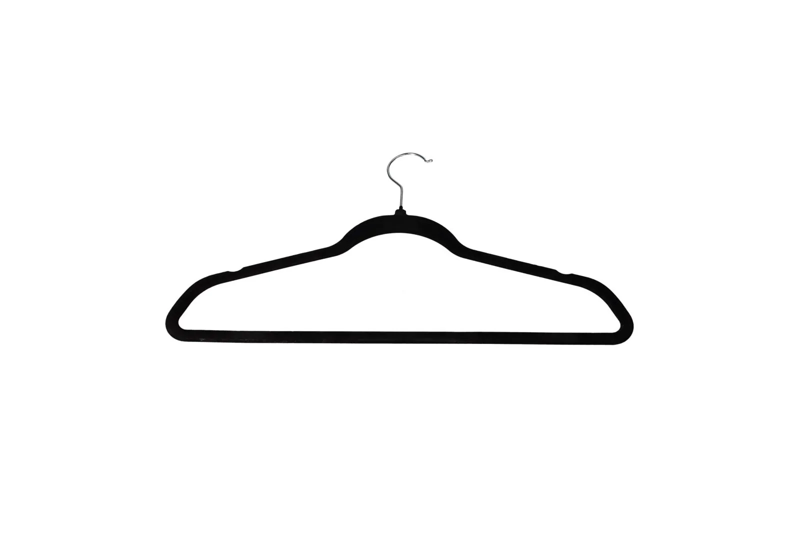 Velvet Clothes Hangers Black 25 Pcs