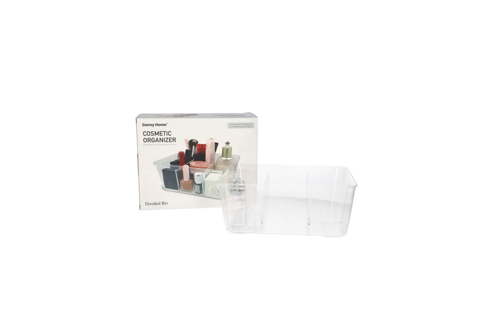 Cosmetic Organiser 8 Compartments Clear