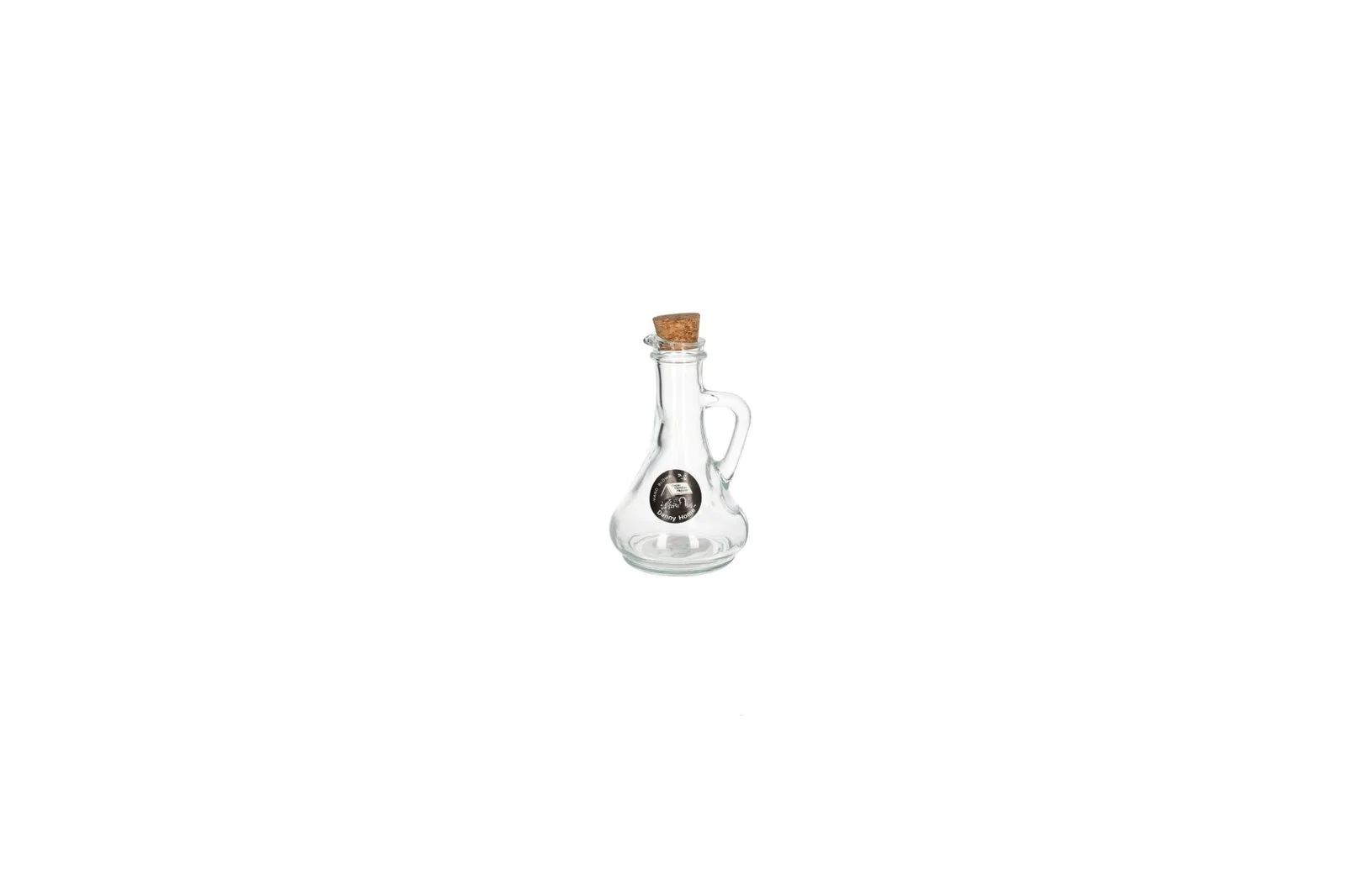 Borosilicate Glass Oil Bottle with Cork Stopper 340 ml