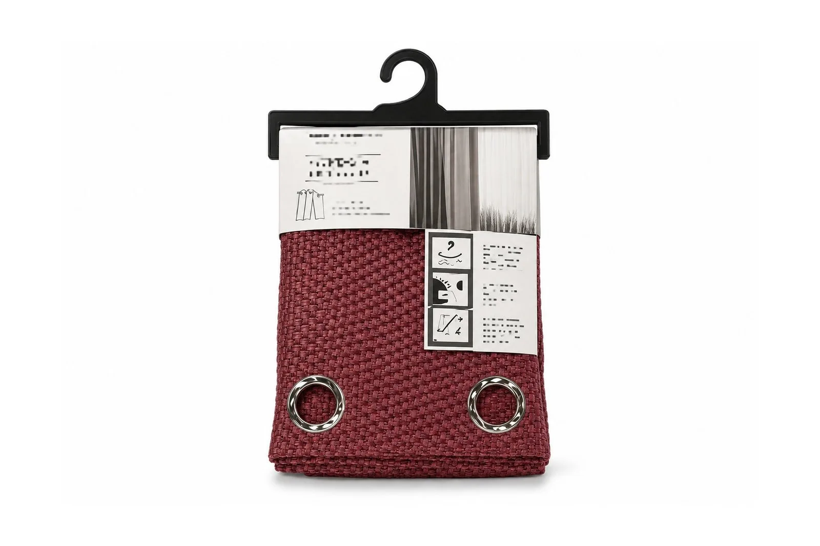 Blackout Curtain 130 x 260 cm – Red