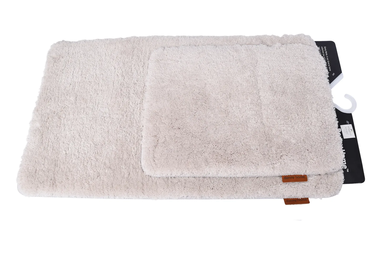 Non-Slip Mat Set 2 pcs 50 x 80 + 50 x 40 cm – Beige Speckled