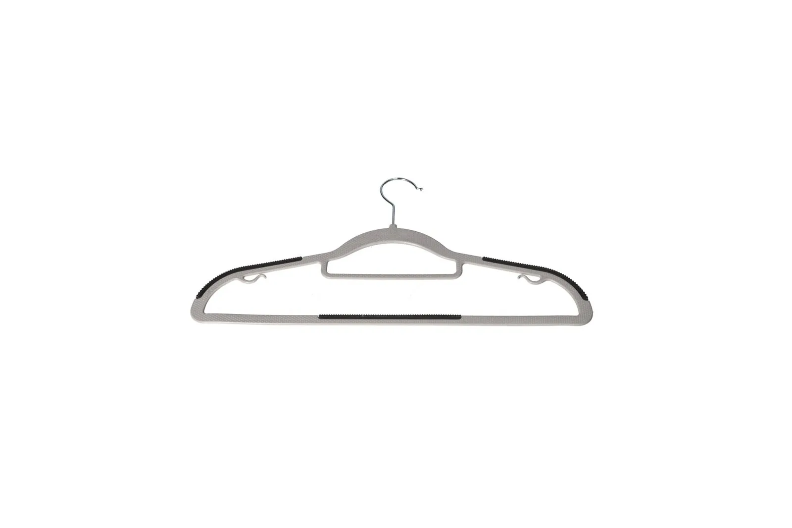 Plastic Clothes Hangers Grey 10 Pcs