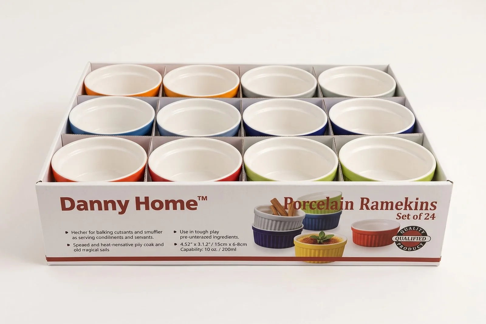 Porcelain Fluted Ramekin 11 cm – Assorted Colors