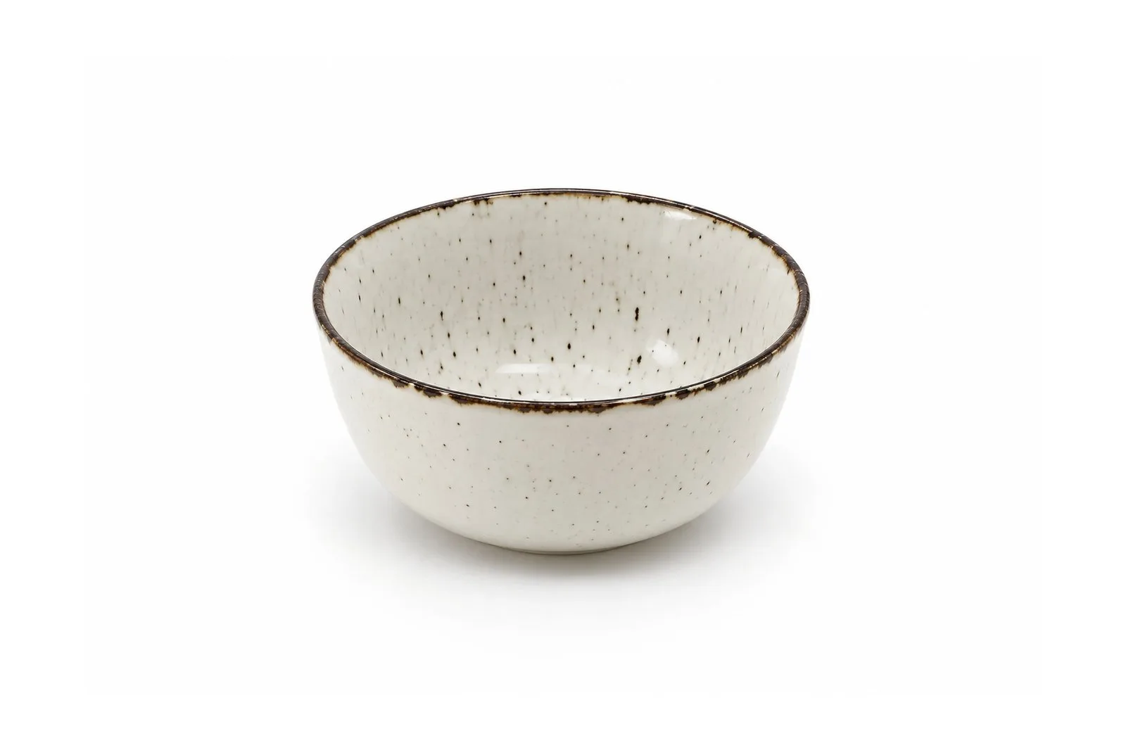 Porcelain Sauce Dish 3.5″ – 9 cm – Speckled White
