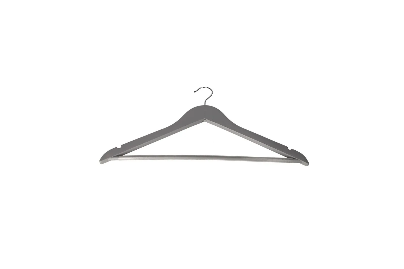 Wooden Clothes Hangers Grey 3 Pcs