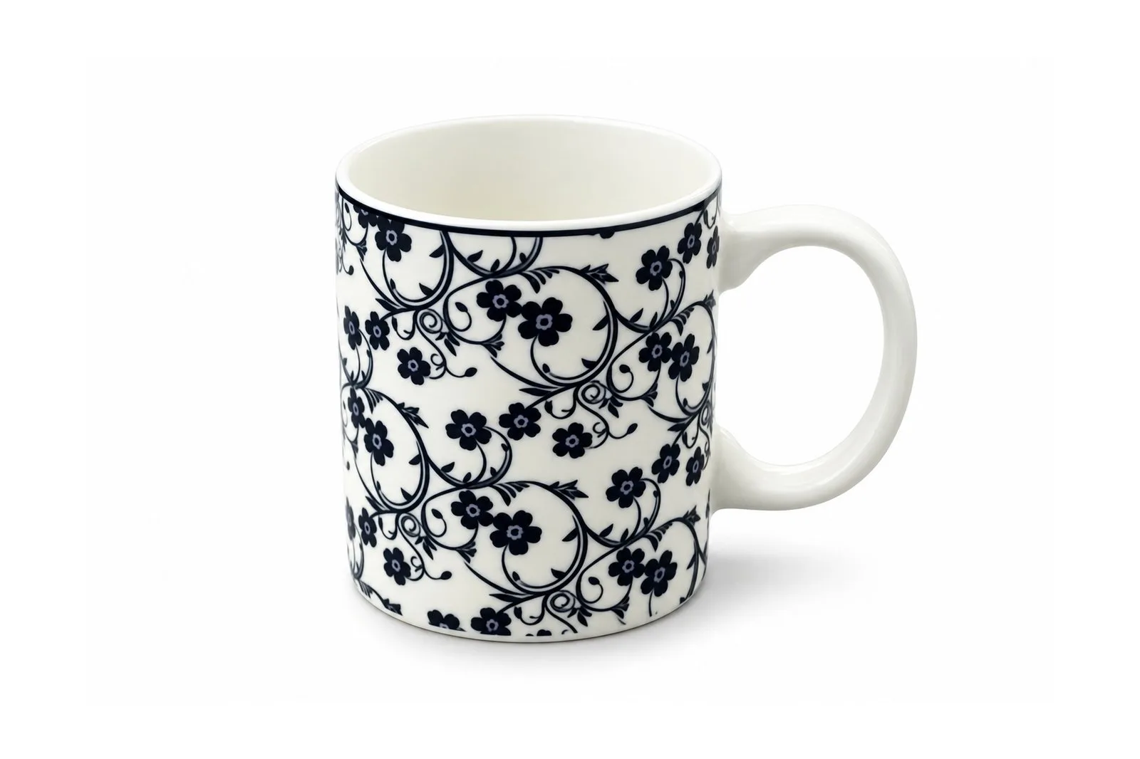 Porcelain Mug 350 ml – Blue Floral