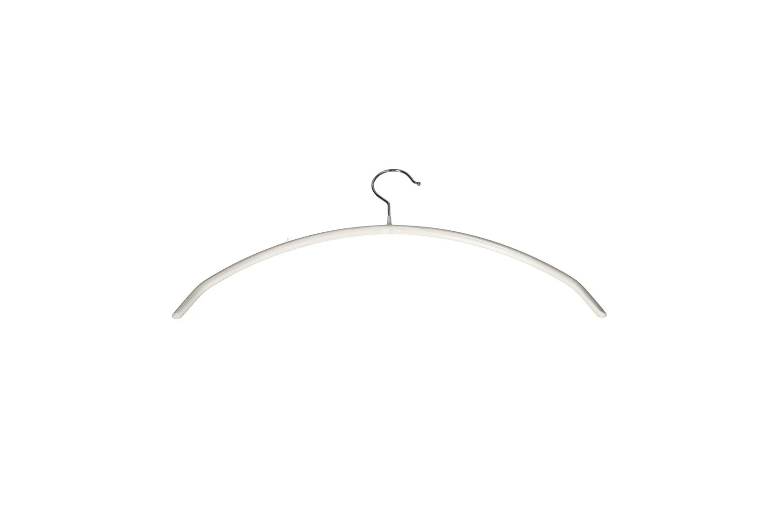Non Slip Metal Clothes Hangers White 5 Pcs